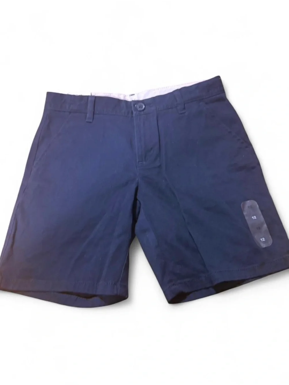 Gap Kids Uniform/ summer Khaki Shorts in navy blue size 12 boys